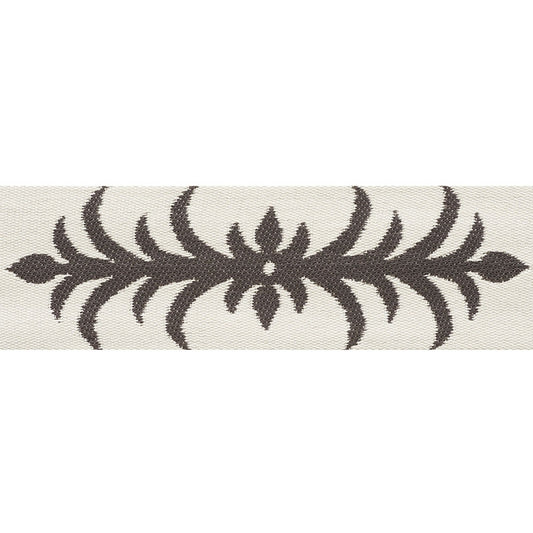 75441 | Acanthus Tape, Basalt - Schumacher Fabric