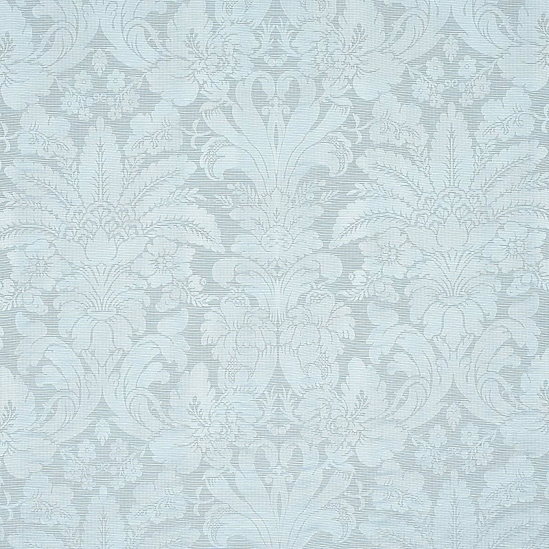 Purchase sample of 69144 Colette Linen/Silk Damask, Chambray by Schumacher Fabric