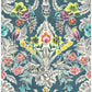 Sample NU3037 Summer Love Teal, Geometric Peel and Stick Wallpaper