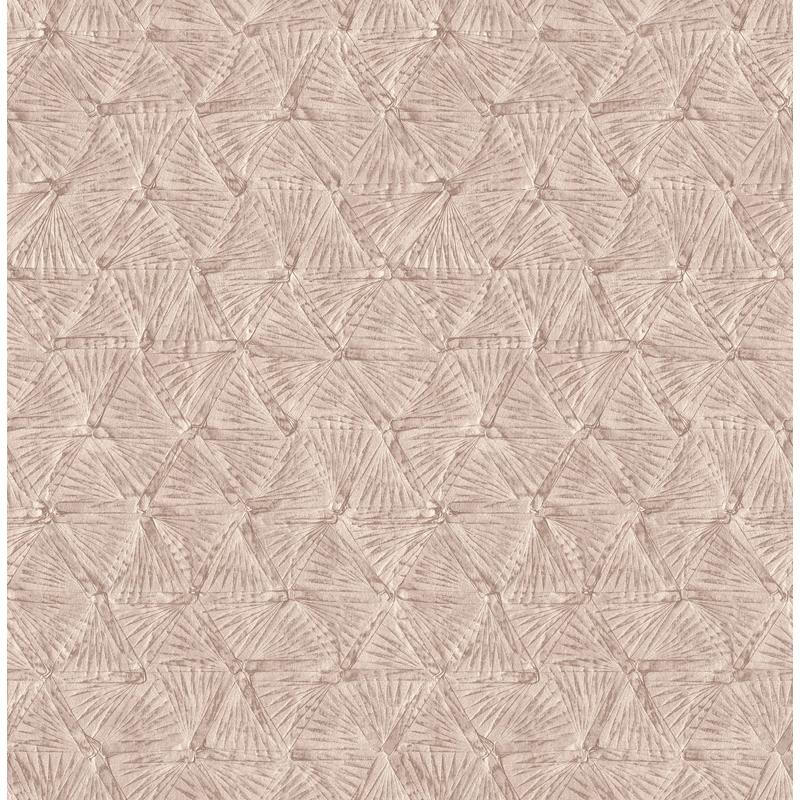 Sample 2970-26118 Revival, Wright Rose Gold Textured Triangle Wallpaper by A-Street Prints Wallpaper
