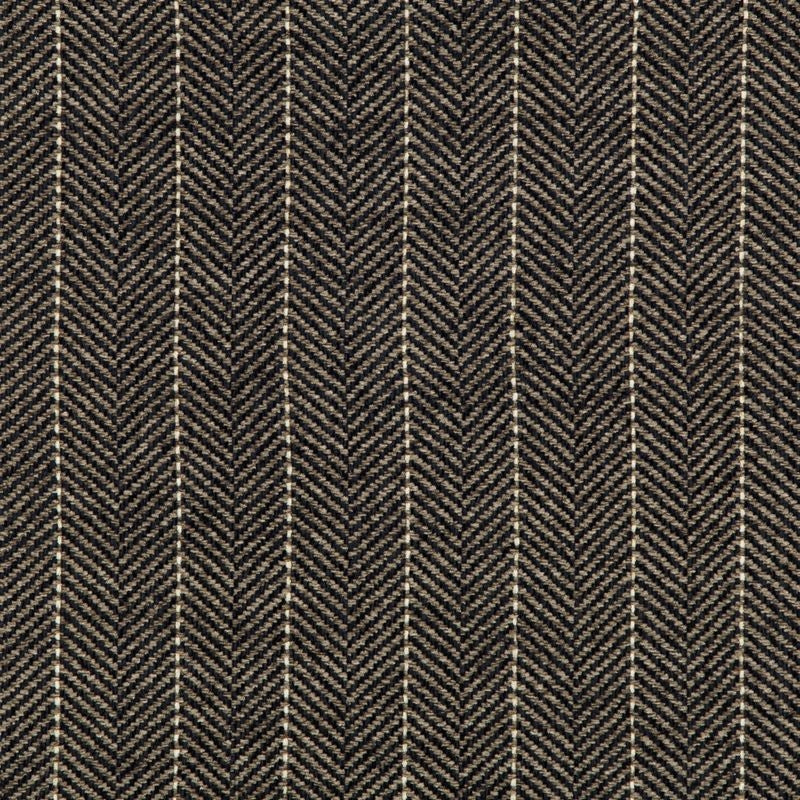 Sample 35776.81.0 Black Herringbone Kravet Basics Fabric