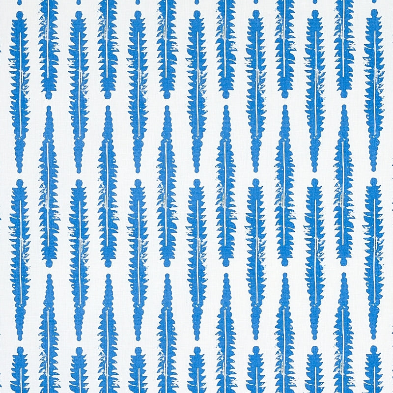 Purchase sample of 179153 Fern, Blue by Schumacher Fabric