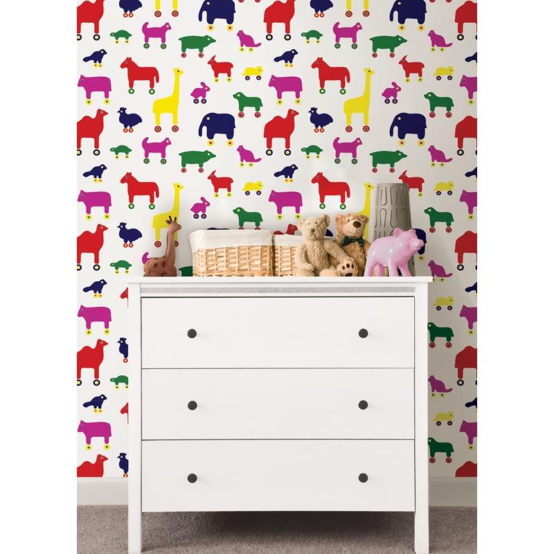 MKS4502 Marimekko Multi Rulla Peel &amp; Stick Wallpaper by NuWallpaper2