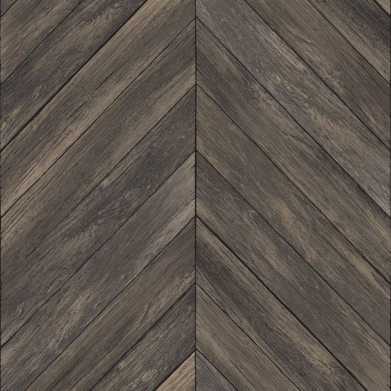 Sample NH3064 Wildwood Walnut, Wood Peel and Stick Wallpaper