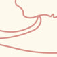 Sample C01060W-01 Capri , Soft Pink On Off White by Quadrille Wallpaper