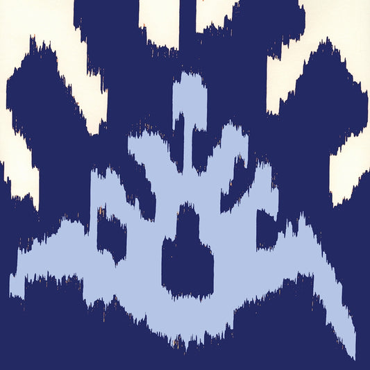 Select 302830W-05WP Kazak New Navy Denim Blue by Quadrille Wallpaper