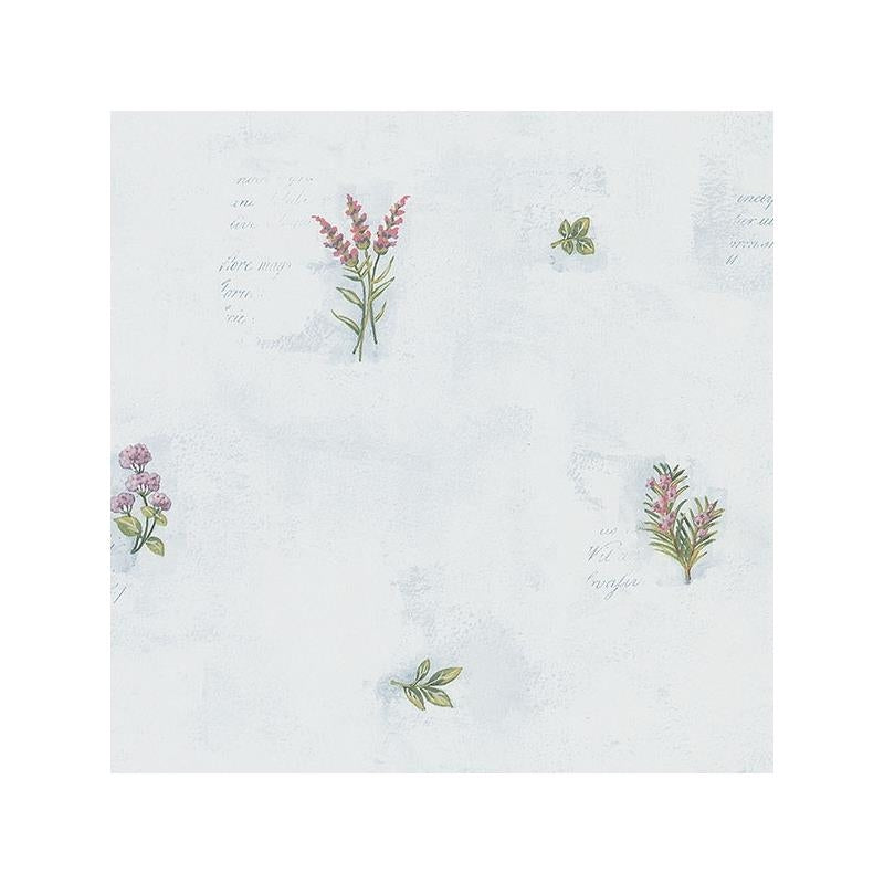 Sample KV27427 Blue Floral wallpaper Norwall Wallpaper