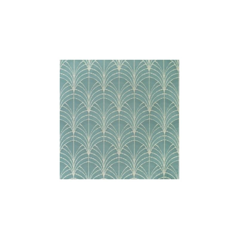 Looking F3272 Mineral Blue Geometric Greenhouse Fabric