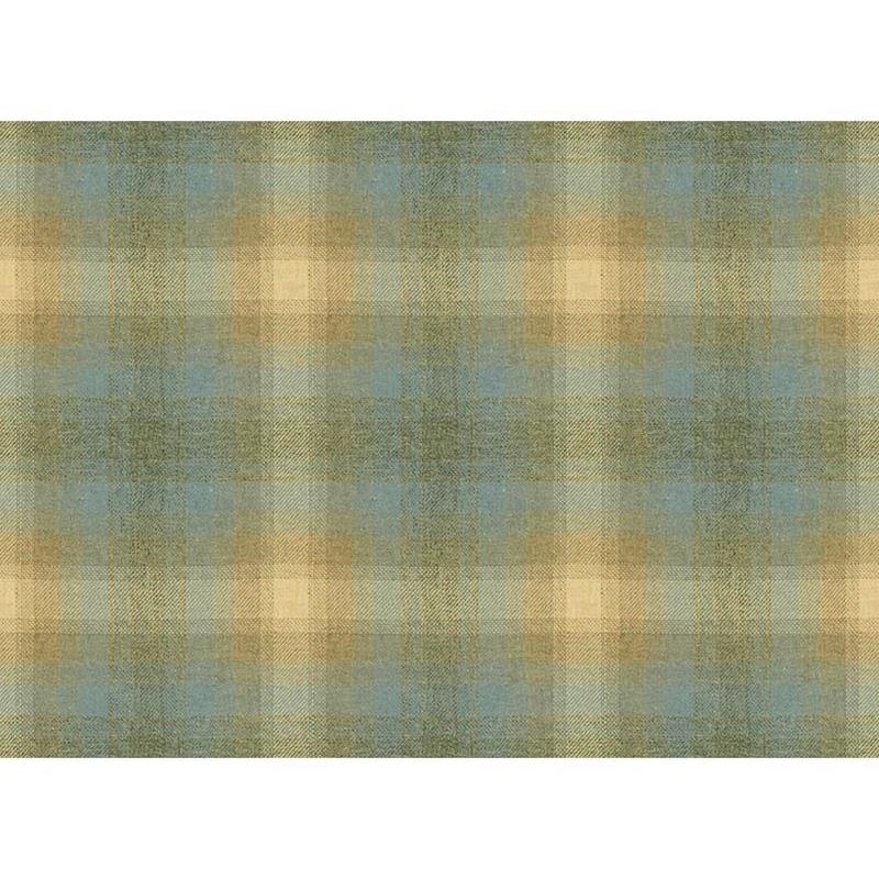 Sample 33912.1615.0 Toboggan Plaid Silver Blue Light Blue Upholstery Plaid Fabric by Kravet Couture