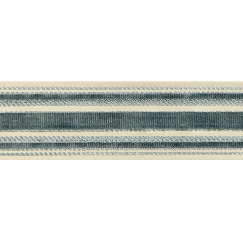 Sample T8019101-13 Canton Tape Teal Brunschwig and Fils Fabric