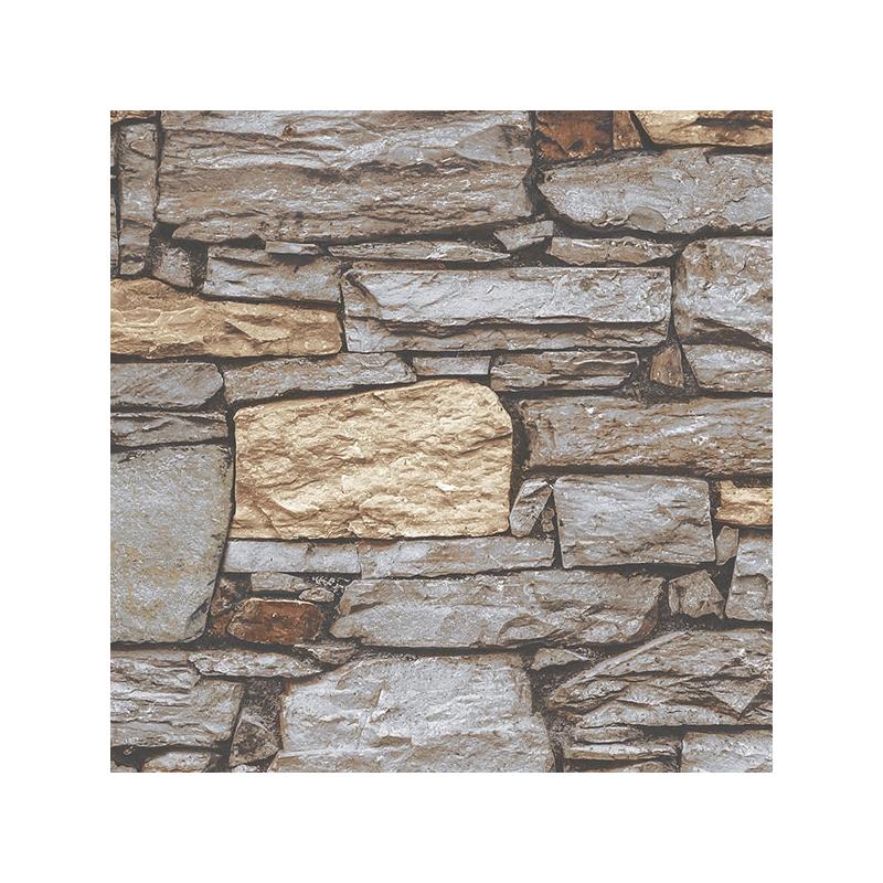 Sample G67972 Organic Textures, Beige Organic Slate Wallpaper by Norwall