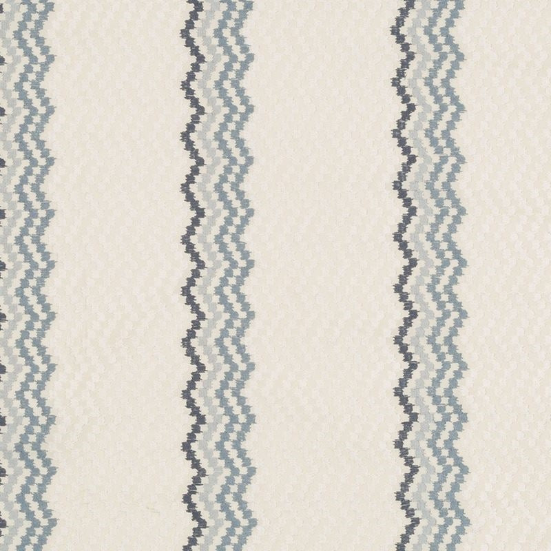 Sample Break Point Blue Opal Robert Allen Fabric.