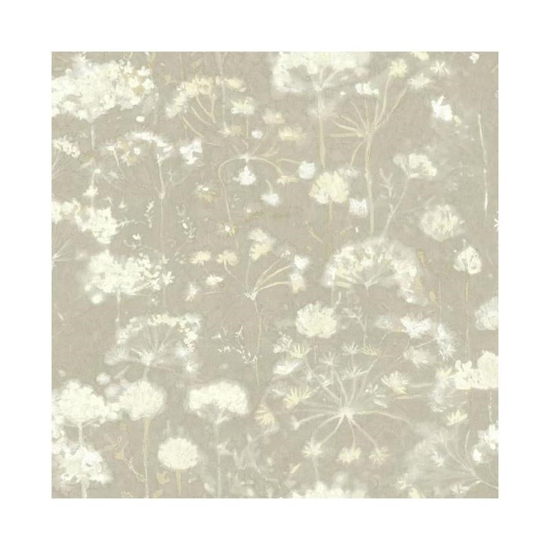 Sample - NA0540 Botanical Dreams, Botanical Fantasy Light Grey Candice Olson