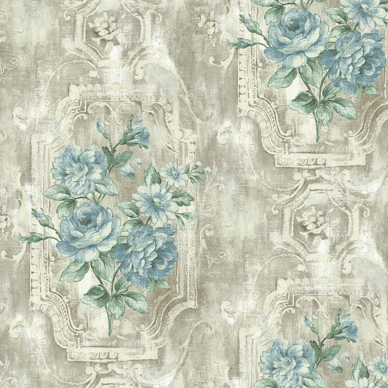 Acquire AR30002 Nouveau Stucco Panel by Wallquest Wallpaper