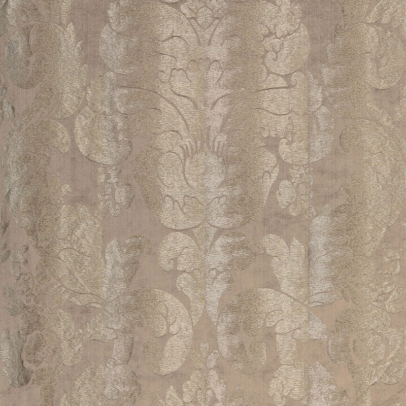Purchase sample of 66840 Zelda Damask, Pewter by Schumacher Fabric