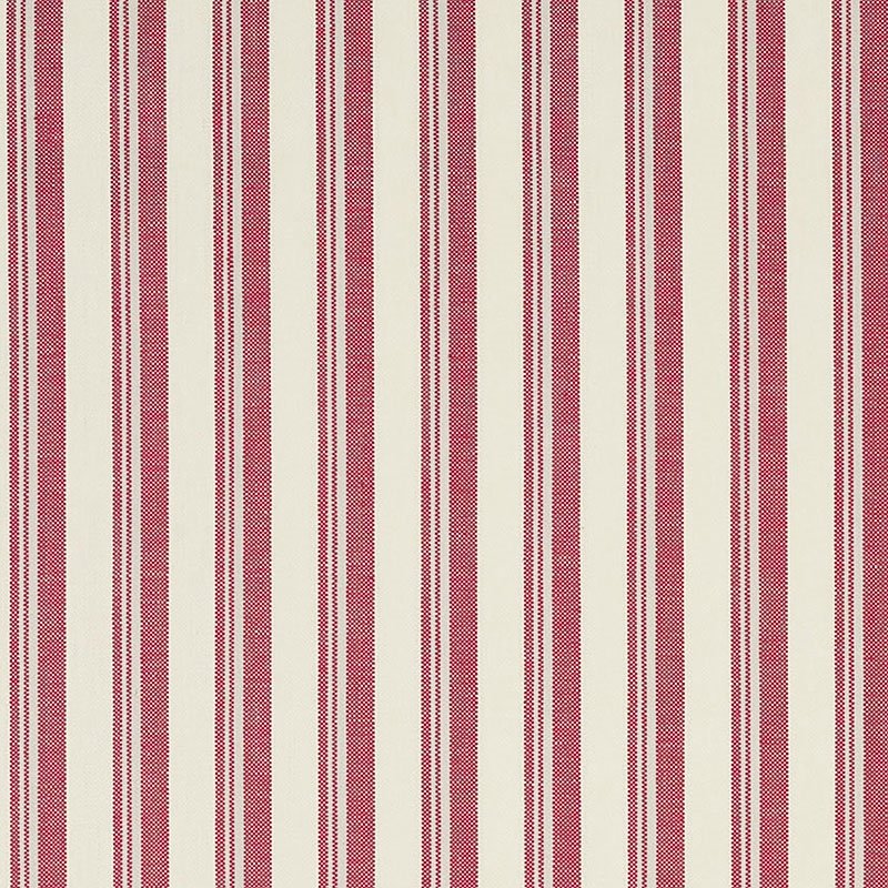 Purchase sample of 69445 Capri, Red/White by Schumacher Fabric