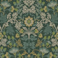 316000 Posy Lila Teal Strawberry Floral Wallpaper by Eijffinger,316000 Posy Lila Teal Strawberry Floral Wallpaper by Eijffinger2