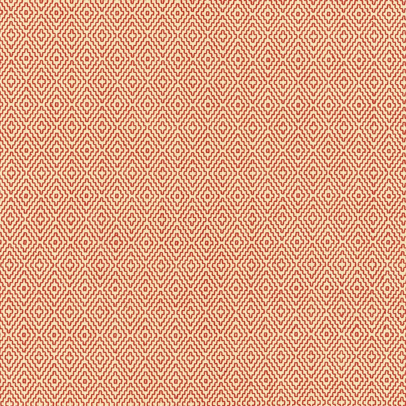 Purchase sample of 62535 Hampton Court Diamond, Brick by Schumacher Fabric