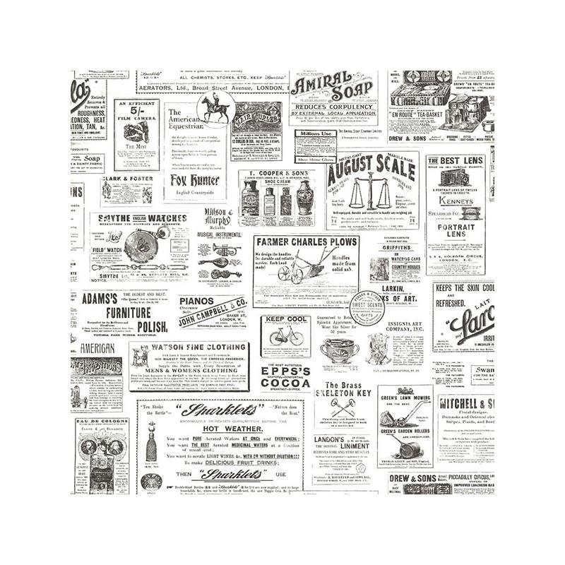 Sample 3123-64272 Homestead, Adamstown Ivory Newspaper Classifieds by Chesapeake Wallpaper