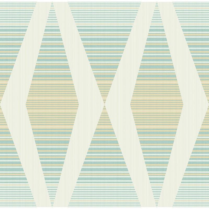 Select RL60404 Retro Living Blue Geometric by Seabrook Wallpaper