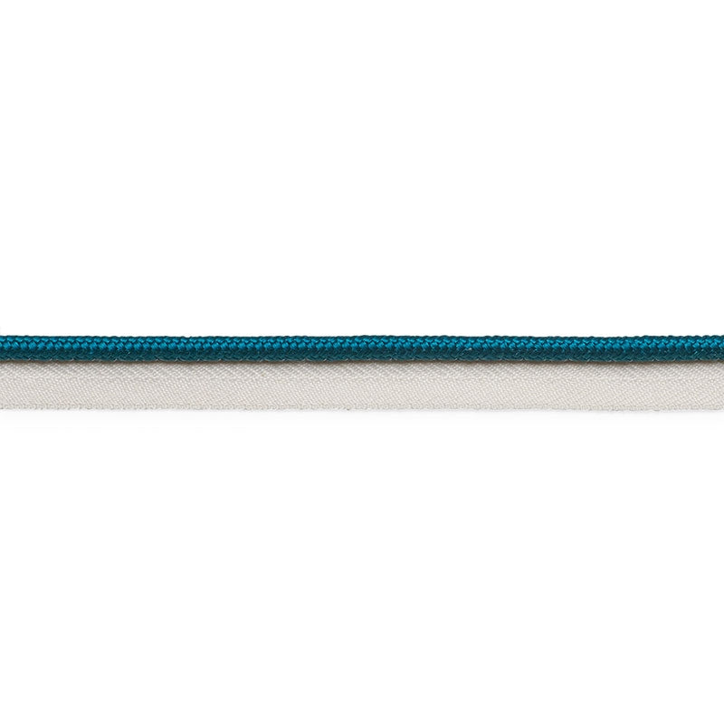 74547 | Gustave Silk Lip Cord Medium, Peacock - Schumacher Fabric