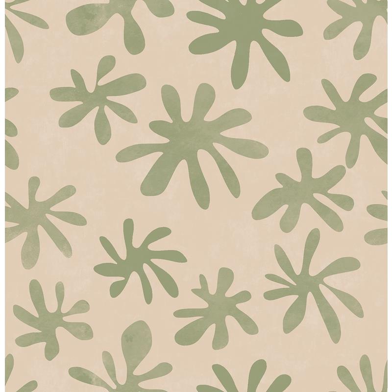 Order AHS4718 Alja Horvat Blush and Sage Field of Flowers Peel & Stick Wallpaper Blush and Sage by NuWallpaper