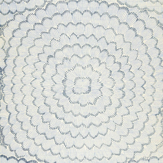 Acquire 5006071 Feather Bloom Two Blues Schumacher Wallpaper