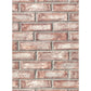 Sample 2921-50101 Warner Textures IX 2754 Main Street, Appleton Maroon Faux Weathered Brick Wallpaper by Wa