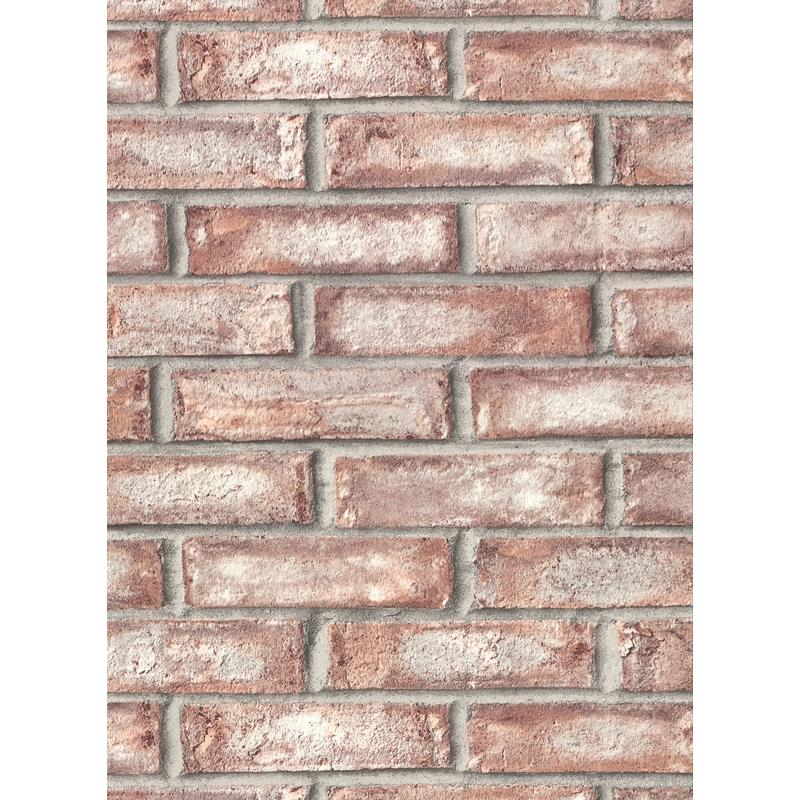Sample 2921-50101 Warner Textures IX 2754 Main Street, Appleton Maroon Faux Weathered Brick Wallpaper by Wa