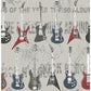 Sample HN002639 Brewster Kids, Richards Red Rock Star Guitar Stripe Wallpaper by Brewster