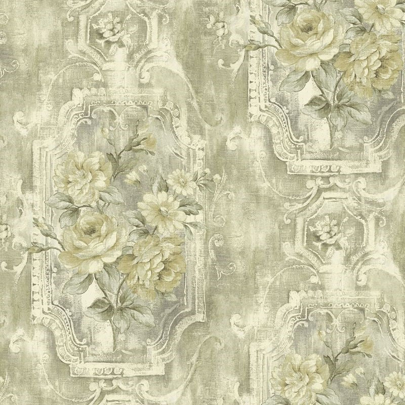 View AR30007 Nouveau Stucco Panel by Wallquest Wallpaper