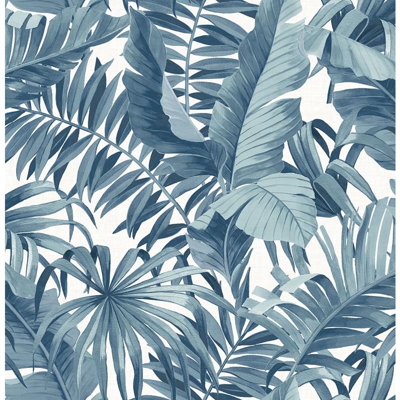 Buy 2969-24133 Pacifica Alfresco Blue Tropical Palm Blue A-Street Prints Wallpaper