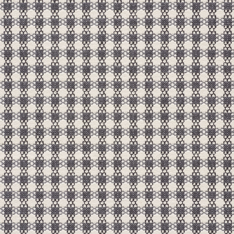 Purchase sample of 73432 Checkmate, Graphite by Schumacher Fabric