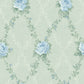 Sample FS50802 Spring Garden Rose Lattice Wallquest