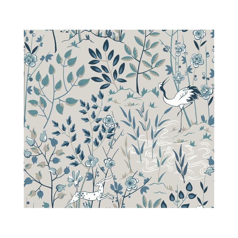 Sample HO2129 Ronald Redding Traveler Aspen Gray Ronald Redding Wallpaper