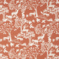 Sample F0993-03 Vilda Cinnamon Animal/Insect Clarke And Clarke Fabric