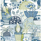 Sample CBS4519 Caroline et Bettina, Blue Avriel Peel and Stick Wallpaper by NuWallpaper