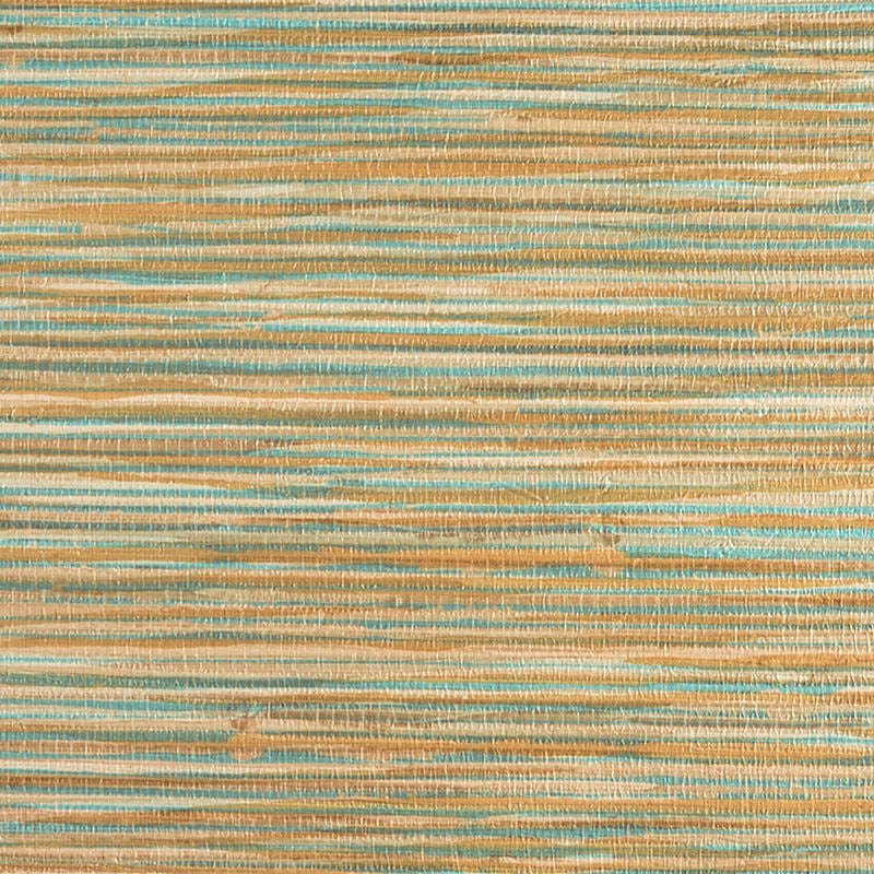 8030 | Vinyl Grass Roots Tess' Turquoise Phillip Jeffries Wallpaper
