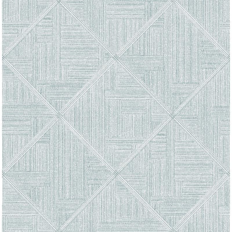 Sample 2975-26210 Scott Living II, Cade Teal Geometric by A-Street Prints Wallpaper