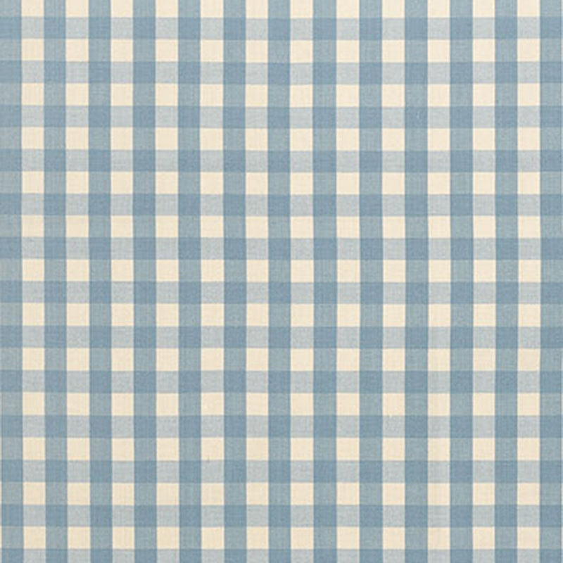 Save 63058 Elton Cotton Check Chambray by Schumacher Fabric