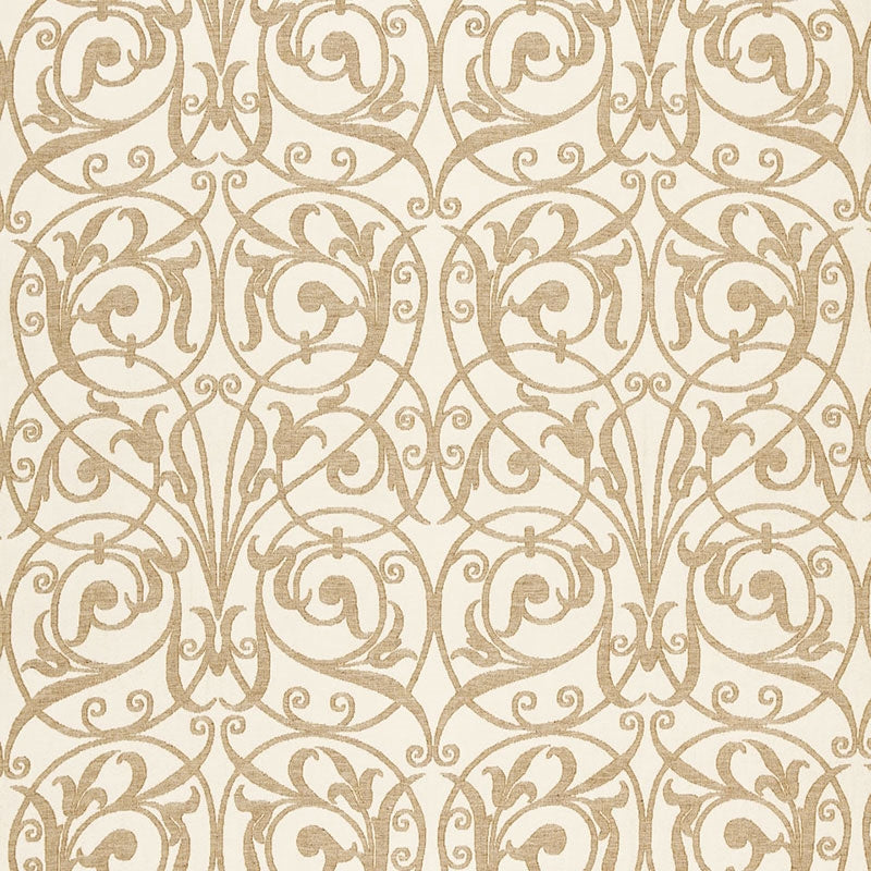 Purchase sample of 66300 Charleston Wool Madras, Taupe by Schumacher Fabric