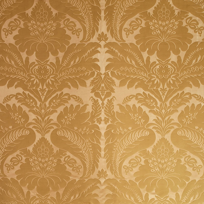 Purchase sample of 63732 Bennet Silk Damask, Rose Quartz by Schumacher Fabric