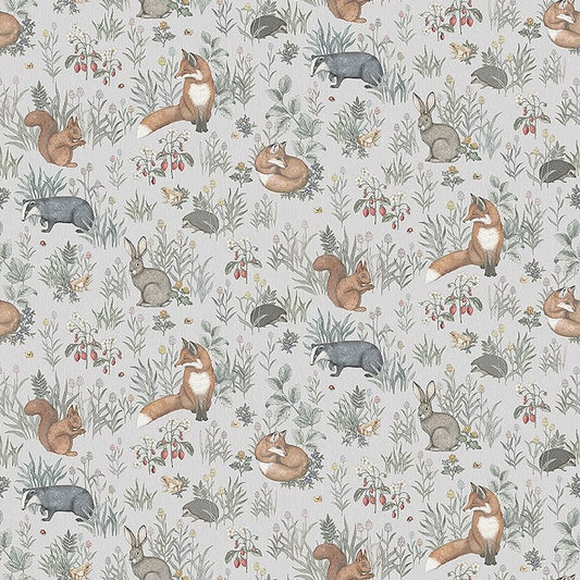 View 7480 Forest Friends Mural Multi by Borastapeter Wallpaper
