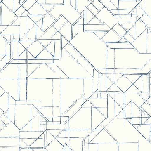 Order PSW1049RL Line Art Geometrics Grey Peel and Stick Wallpaper