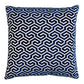 So6942307 The Wave 24" Pillow Navy By Schumacher Furniture and Accessories 1,So6942307 The Wave 24" Pillow Navy By Schumacher Furniture and Accessories 2
