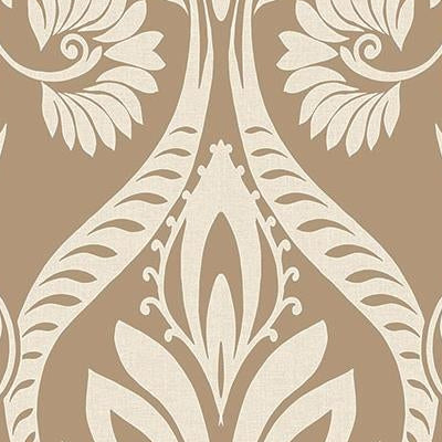 Save TA21006 Tortuga Metallic Gold Damask by Seabrook Wallpaper