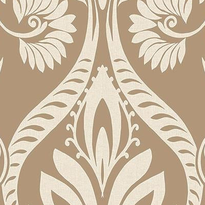 Save TA21006 Tortuga Metallic Gold Damask by Seabrook Wallpaper