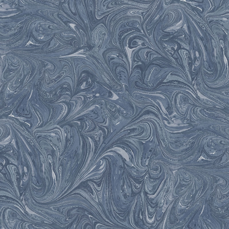 Sample RY31102 Boho Rhapsody, Sierra Marble Washed Denim Seabrook Wallpaper