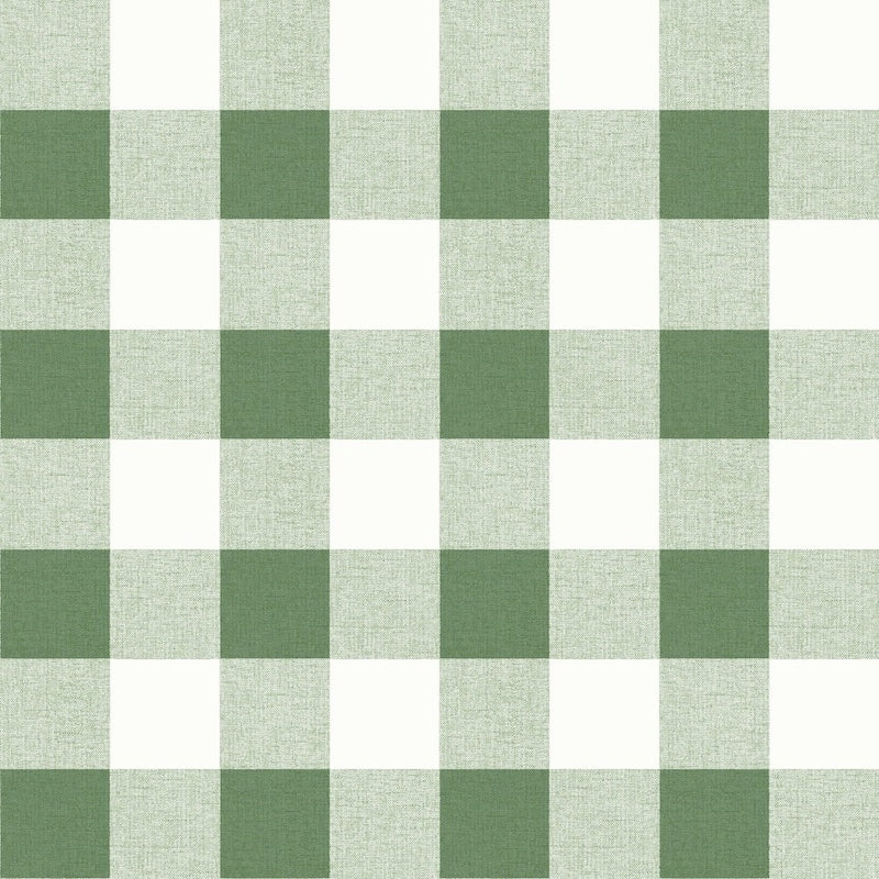 Looking MB31904 Beach House Picnic Plaid Greenery Plaid by Seabrook Wallpaper