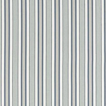 Buy F1430/05 Belvoir Mineral/Denim Stripes by Clarke And Clarke Fabric